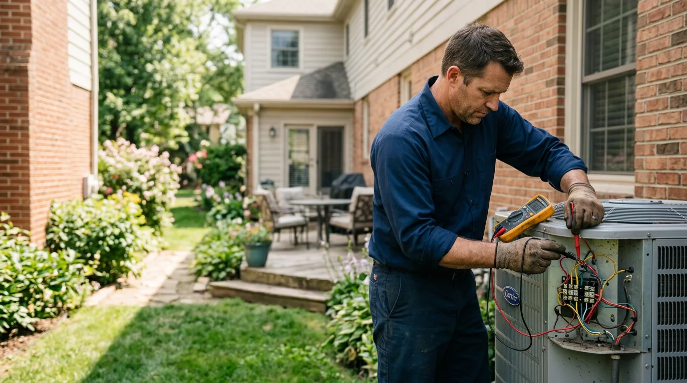 HVAC technician working near Wallace, KS